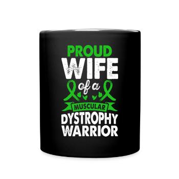 Épouse de la dystrophie musculaire Conscience guerrière - Mug uni - noir - Devant