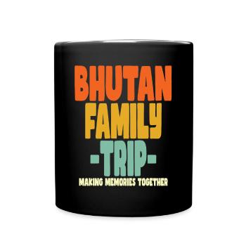 Vacances en famille au Bhoutan - Mug uni - noir - Devant