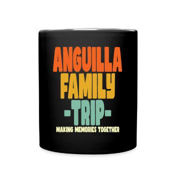 Anguilla Family Trip Vacations - Full Colour Mug - black - Front