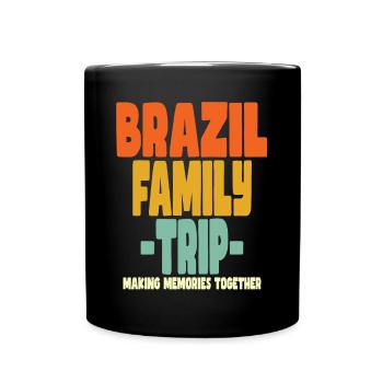 Brésil Vacances en famille - Mug uni - noir - Devant