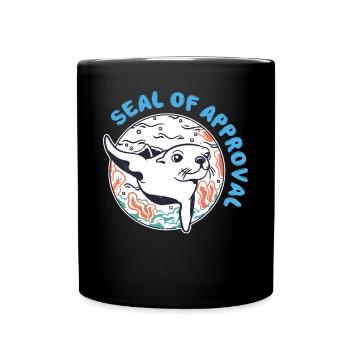 Sceau d’approbation drôle - Mug uni - noir - Devant