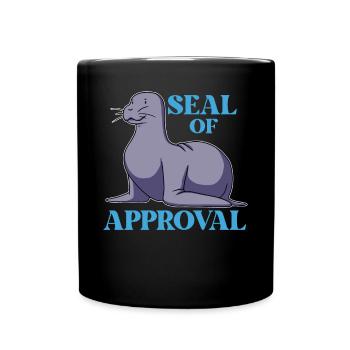 Sceau d’approbation - Mug uni - noir - Devant