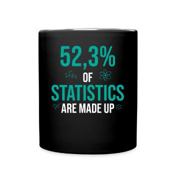 52% des statistiques sont inventées - Mug uni - noir - Devant