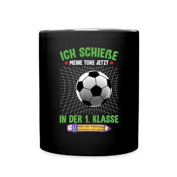 Schulanfang 2023 - Tasse einfarbig - Schwarz - Vorne
