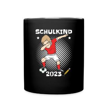 Grundschule Einschulung Schulkind 2023 - Tasse einfarbig - Schwarz - Vorne
