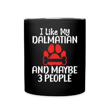 Gifts for Dalmatian Lovers - Tasse einfarbig - Schwarz - Vorne