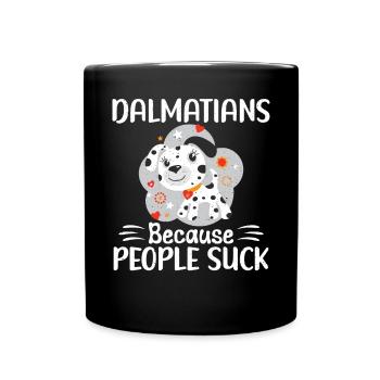 Gifts for Dalmatian Lovers - Full Colour Mug - black - Front