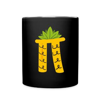 Pi comme ananas - Mug uni - noir - Devant