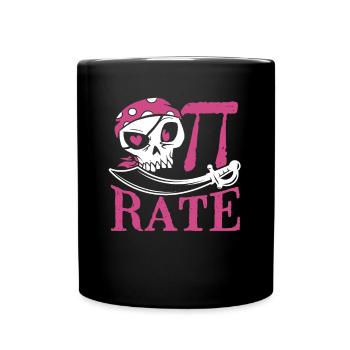 Pi Costume en pirate - Mug uni - noir - Devant