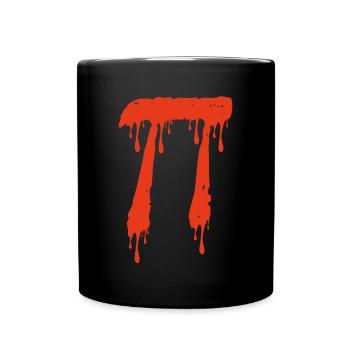 Bloody Pi à Halloween - Mug uni - noir - Devant