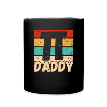 Pi Papa Am Vatertag - Tasse einfarbig - Schwarz - Vorne