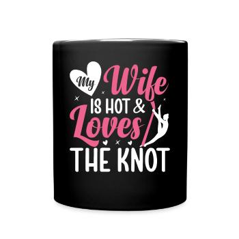 Aerial Silk Aerialist - Full Colour Mug - black - Front