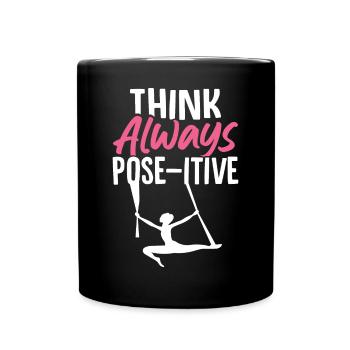 Aerial Silk Aerialist - Tasse einfarbig - Schwarz - Vorne