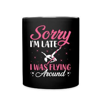 Aerial Silk Aerialist - Full Colour Mug - black - Front