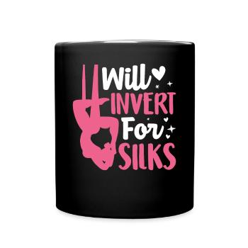 Aerial Silk Aerialist - Full Colour Mug - black - Front