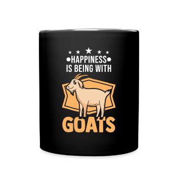 Goats Happiness Goat Host Goat - Full Colour Mug - black - Front