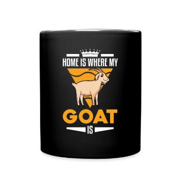 La maison est l’endroit où ma chèvre est l’hôte de la chèvre - Mug uni - noir - Devant