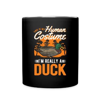 Costume de canard Éleveur de canards Halloween - Mug uni - noir - Devant
