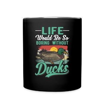Amoureux du canard Cadeau Éleveur de canards - Mug uni - noir - Devant