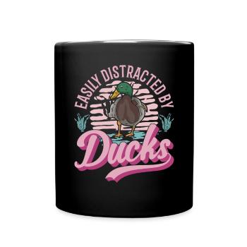 Ducks Gift Duck Breeders - Full Colour Mug - black - Front