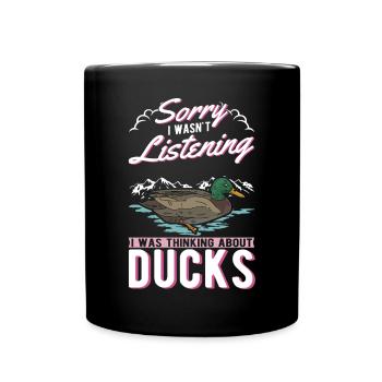 Amoureux du canard Cadeau Éleveur de canards - Mug uni - noir - Devant