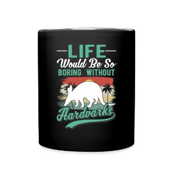 Aardvark Gift Aardvark - Full Colour Mug - black - Front