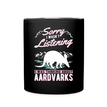 Aardvark Gift Aardvark - Full Colour Mug - black - Front