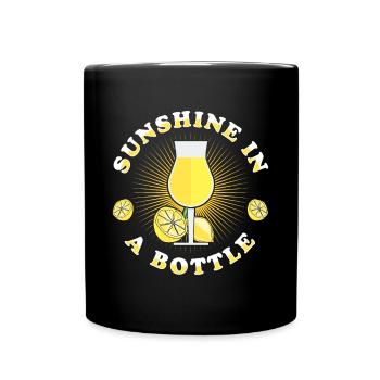 Italian limoncello lover lemon liqueur - Full Colour Mug - black - Front
