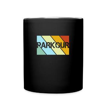 Parkour Retro - Full Colour Mug - black - Front