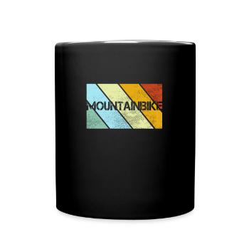 Mountain Bike Retro - Full Colour Mug - black - Front