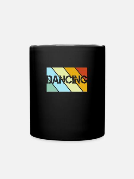 Tanzen Retro - Tasse einfarbig - Schwarz
