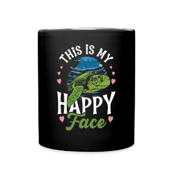 tortue de mer c’est mon - Mug uni - noir - Devant