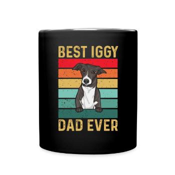 Lévrier italien Greyhound Chiens - Mug uni - noir - Devant