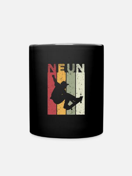 Neun - Tasse einfarbig - Schwarz