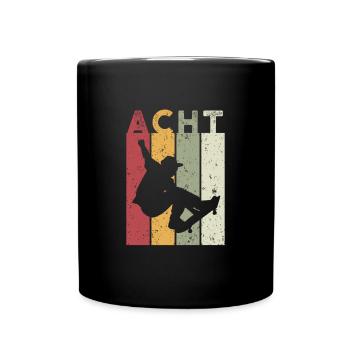 Acht - Tasse einfarbig - Schwarz - Vorne