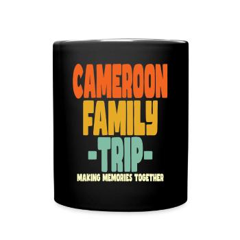 Cameroon Family Trip Urlaub - Tasse einfarbig - Schwarz - Vorne