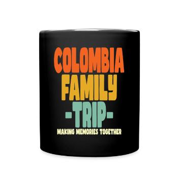 Colombia Family Trip Urlaub - Tasse einfarbig - Schwarz - Vorne