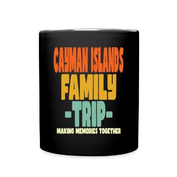 Vacances en famille aux îles Caïmans - Mug uni - noir - Devant