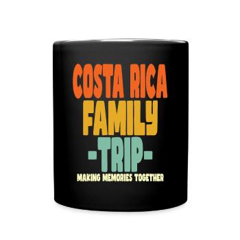 Costa Rica Family Trip Vacations - Full Colour Mug - black - Front