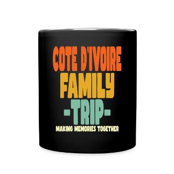 Côte d’Ivoire Vacances en Famille - Mug uni - noir - Devant