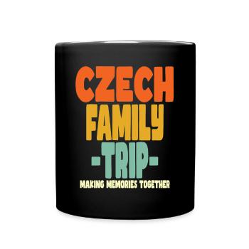 Czech Family Trip Urlaub - Tasse einfarbig - Schwarz - Vorne