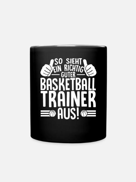 Basketballmannschaft Trainer Geschenkidee - Tasse einfarbig - Schwarz