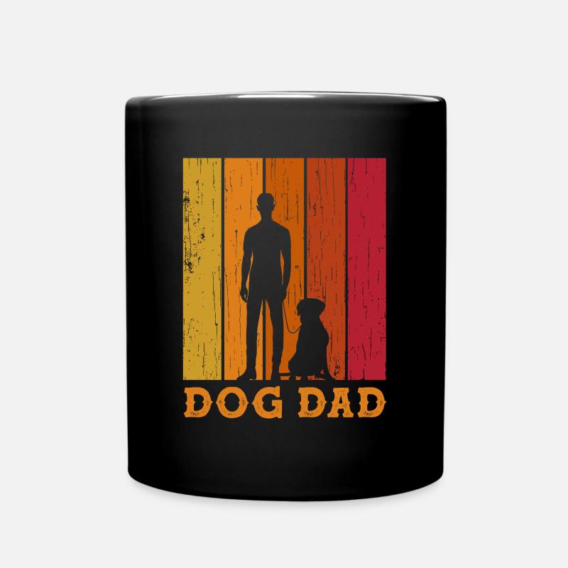 Best Dog Dad Ever - Tasse einfarbig - Schwarz