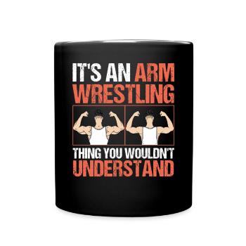 Arm wrestler - Full Colour Mug - black - Front
