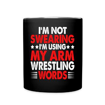 Arm wrestler - Full Colour Mug - black - Front
