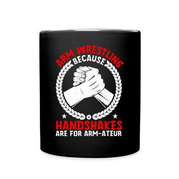 Arm wrestler - Full Colour Mug - black - Front