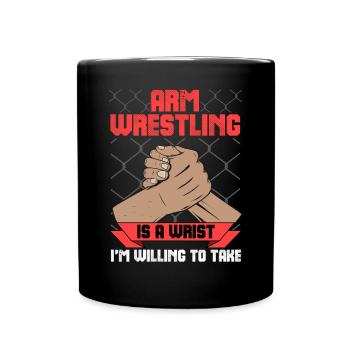 Arm wrestler - Full Colour Mug - black - Front