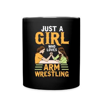 Arm wrestler - Full Colour Mug - black - Front