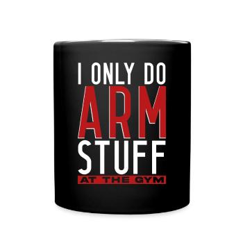 Arm wrestling arm wrestler - Full Colour Mug - black - Front