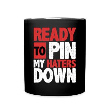Arm wrestling arm wrestler - Full Colour Mug - black - Front